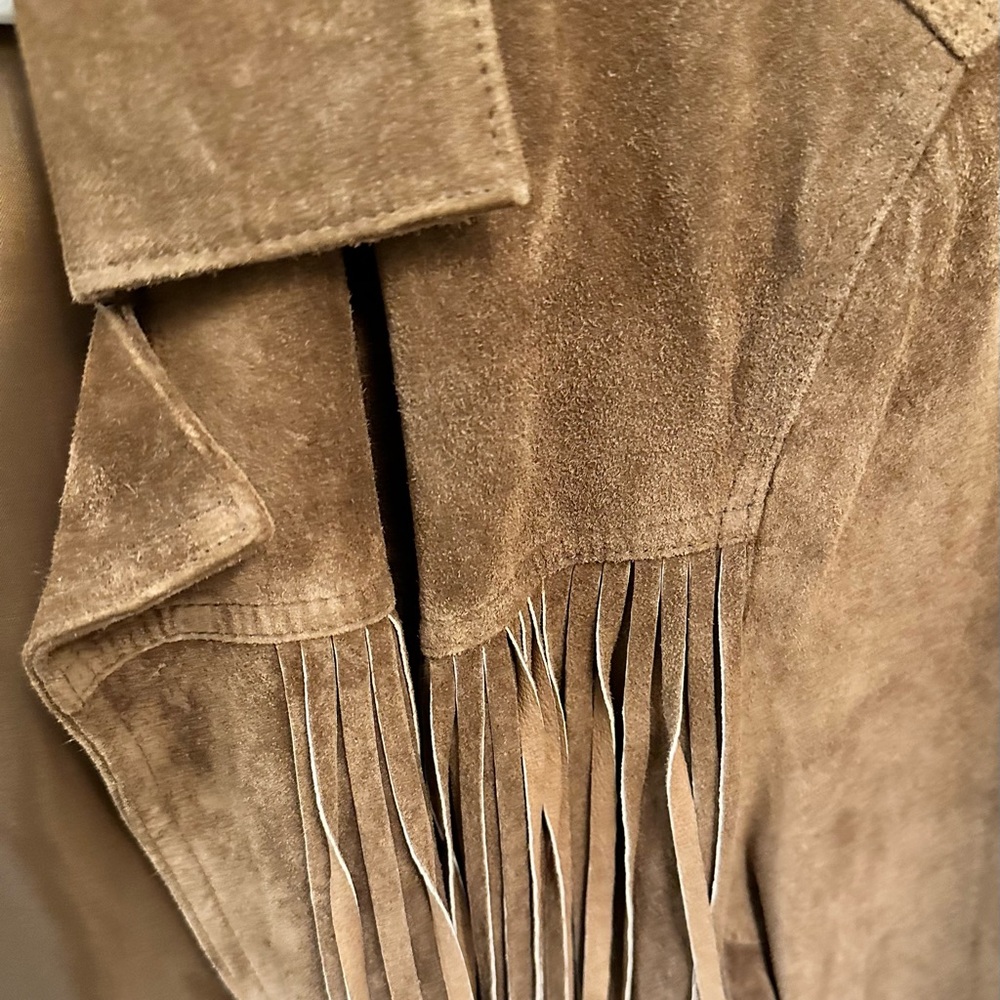 ESPRIT fringe suede vintage jacket